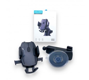 Автомобильный держатель A053 для телефона панель/стекло Черный#2133015