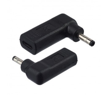 Переходник гн. Type-C - шт.питания d= 4,0/1,7мм, чёрный GoPower#2138301