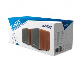 Колонки Smartbuy CUBES 2.0 6Вт, коричневые(SBA-4700)#2037357