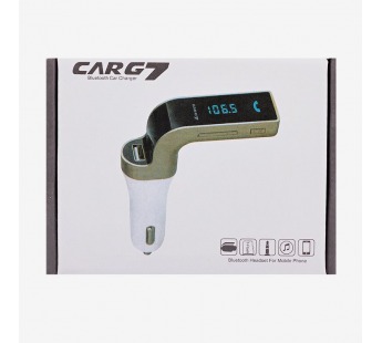 Автомобильный FM-трансмиттер Bethco CarG7 (повр. уп.)  USB, mini jack 3,5 мм (black) (235912)#2037919