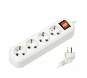 Удлинитель Smartbuy, 4 гнезда 3 метра 16А/3,5кВт с выкл. и заземлением ПВС 3х1,0 (SBE-16-4-03-ZS)/35#2055186