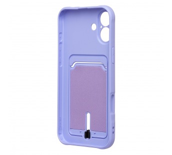 Чехол-накладка - SC304 c картхолдером для "Apple iPhone 16 Plus" (light violet) (234446)#2140005