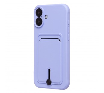 Чехол-накладка - SC304 c картхолдером для "Apple iPhone 16 Plus" (light violet) (234446)#2140006