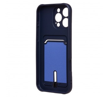 Чехол-накладка - SC304 c картхолдером для "Apple iPhone 16 Pro Max" (dark blue) (234452)#2140011