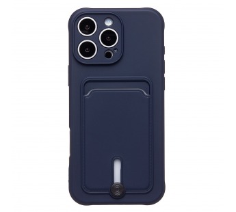 Чехол-накладка - SC304 c картхолдером для "Apple iPhone 16 Pro Max" (dark blue) (234452)#2039750