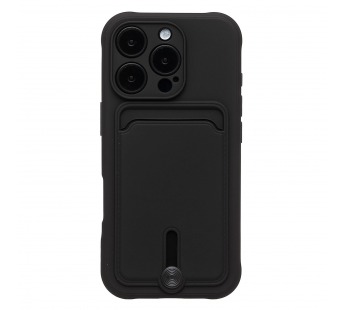 Чехол-накладка - SC304 c картхолдером для "Apple iPhone 16 Pro" (black) (234443)#2039746