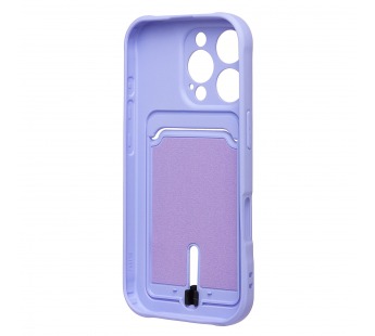 Чехол-накладка - SC304 c картхолдером для "Apple iPhone 16 Pro" (light violet) (234447)#2140022