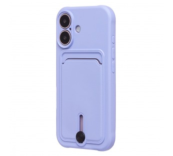 Чехол-накладка - SC304 c картхолдером для "Apple iPhone 16" (light violet) (234445)#2140042