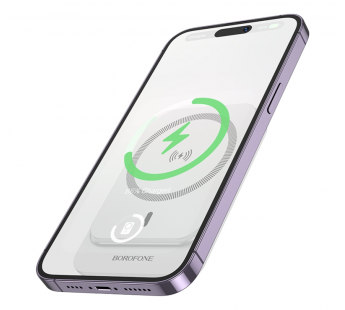 Внешний аккумулятор BOROFONE BJ63 PD 20W MagSafe 5000 mAh (белый)#2039046