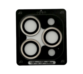 Защитное стекло линзы камеры Remax GL-89 для iPhone 15 Pro/15 Pro Max (комплект 3 шт.) Серый#2039215