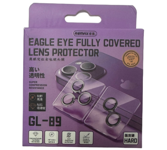 Защитное стекло линзы камеры Remax GL-89 для iPhone 15 Pro/15 Pro Max (комплект 3 шт.) Серый#2039216