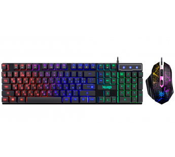 Игровой набор DEFENDER Nord GS-959, черный (мышь+клавиатура)#2044219