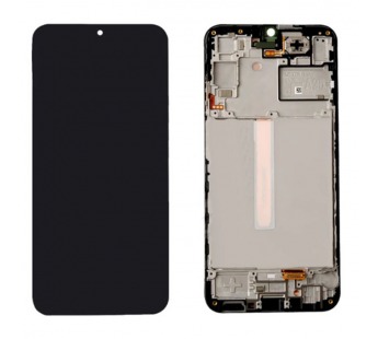 Дисплей для Samsung A256E Galaxy A25 в рамке + тачскрин (черный) 100%#2098966