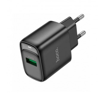 СЗУ с выходом USB Hoco C140A (18W/QC3.0/1USB/кабель Type-C) черное#2040023