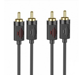 Шнур 2RCA - 2RCA HOCO UPA29 1,5м черный#2040008