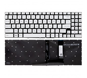 Клавиатура MSI Sword 17 A12UD белая c подсветкой#2040193