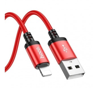 Кабель USB - Apple lightning Hoco X89 Wind (повр. уп.) 100см 2,4A  (red) (235976)#2040616