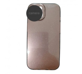 Чехол силиконовый Xiaomi Redmi 13C/POCO C65 блестки с защитой камеры шоколадный#2040414