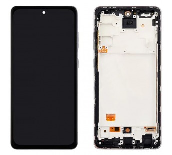 Дисплей для Samsung A725F Galaxy A72 в рамке + тачскрин (черный) (OLED Full size)#2069917