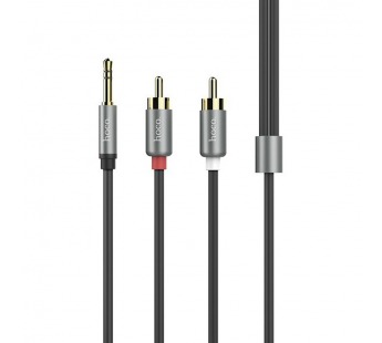 Кабель AUX 3,5 мм Jack - RCA Hoco UPA-10 Серебро#2041065