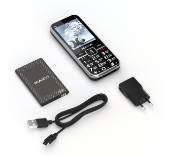 Мобильный телефон MAXVI P18i Black (2,8"/0,3МП/3200mAh)#2040946