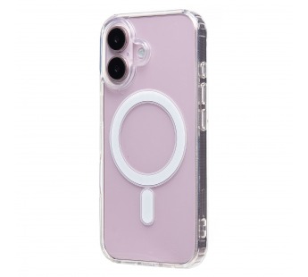 Чехол-накладка - SM006 SafeMag для "Apple iPhone 16" (прозрачный) (234513)#2130392