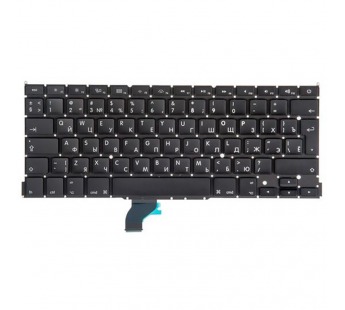 Клавиатура для ноутбука MacBook Pro 13" A1502 (2013-2015, Г-образный Enter RU) Черный#2071237
