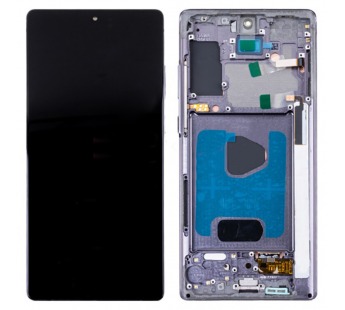 Дисплей для Samsung Galaxy Note 20 (N980F) модуль с рамкой Черный - (OLED) (Full Size)#2086703