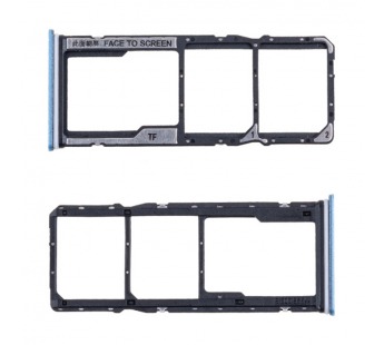 Держатель SIM для Xiaomi Redmi Note 12 4G/12S (23021RAA2Y/23030RAC7Y) Голубой#2065245