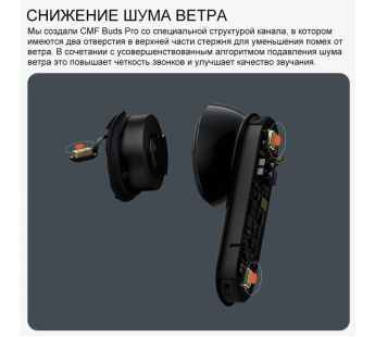 Наушники Bluetooth Nothing CMF Buds Pro, в кейсе, сенсорные, цвет темно-серый#2042460