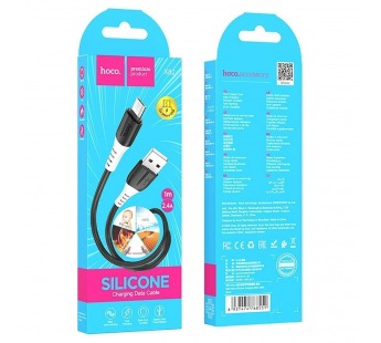 Кабель USB - micro USB Hoco X82 (повр.уп) 100см 2,4A  (black) ()#2042708