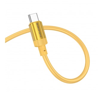 Кабель Type-C - Type-C Borofone BX108 PD 60W 100см 3A  (gold) (234666)#2048282