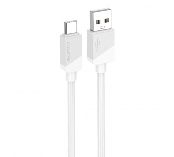 Кабель USB - Type-C Borofone BX107 18W 100см 3A  (white) (234647)#2050243