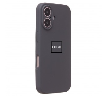 Чехол-накладка Soft Touch для Apple iPhone 16 Plus (dark gray)#2067608