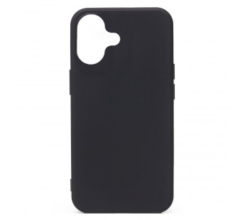 Чехол-накладка Soft Touch для Apple iPhone 16 (black)#2043098