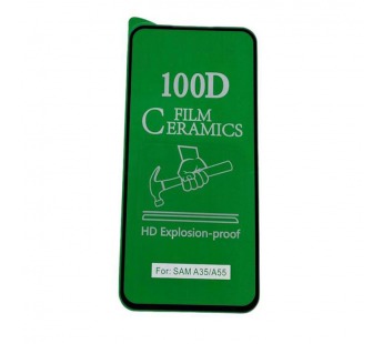 Защитное стекло-пленка Samsung A55 5G (2024)/A35 5G (2023) Черное#2068386