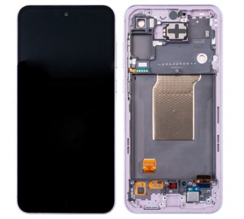 Дисплей для Samsung Galaxy A55 5G (A556E) модуль с рамкой Лавандовый - OR (SP)#2078354