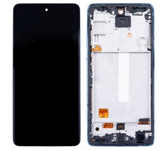 Дисплей для Samsung Galaxy A52/A52 5G/A52s 5G (A525F/A526B/A528B) модуль с рамкой Синий - (OLED) (Full Size)#2069951