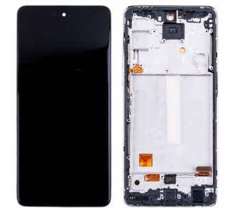 Дисплей для Samsung Galaxy A52/A52 5G/A52s 5G (A525F/A526B/A528B) модуль с рамкой Белый - (OLED) (Full Size)#2069954