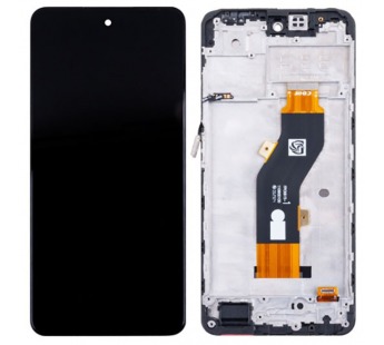 Дисплей для Infinix Hot 40i (X6528B) модуль с рамкой Черный - OR#2073141