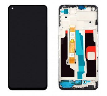 Дисплей для Realme 8i (RMX3151) в рамке + тачскрин (черный) (100% LCD)#2086743