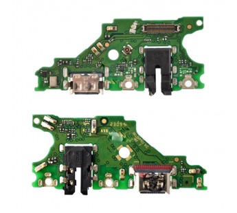 Шлейф (плата) для Huawei Mate 20 Lite (SNE-LX1) + системный разъем + микрофон (100% components)#2069353