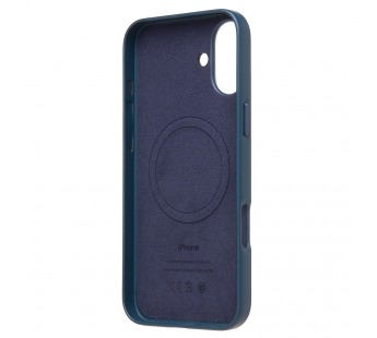 Чехол-накладка SM002 экокожа SafeMag для "Apple iPhone 16 Plus" (pacific blue) (234502)#2044623