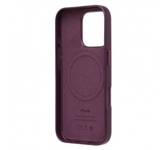 Чехол-накладка SM002 экокожа SafeMag для "Apple iPhone 16 Pro" (mulberry) (234507)#2075671