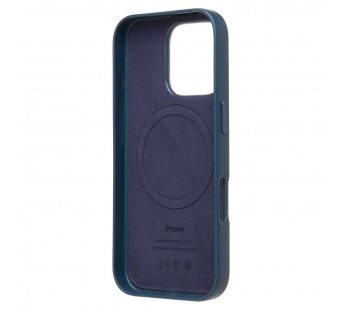 Чехол-накладка SM002 экокожа SafeMag для "Apple iPhone 16 Pro" (pacific blue) (234503)#2075667