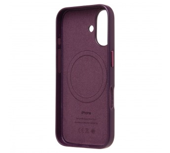 Чехол-накладка SM002 экокожа SafeMag для "Apple iPhone 16" (mulberry) (234505)#2075664