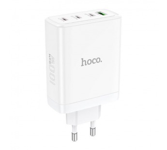 Адаптер Сетевой Hoco N31 PD (повр. уп.) 3Type-C/USB 100W (white) (236430)#2043680