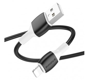 Кабель USB - Apple lightning Borofone BX84 (повр. уп.) 100см 2,4A  (black) (236442)#2043651