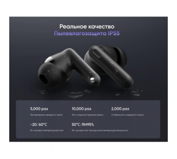 Беспроводные наушники Realme Buds T310 (RMA2303) black#2044945