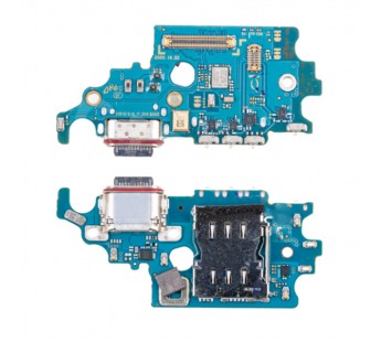 Шлейф для Samsung Galaxy S21 (G991U/America/EU version) плата системный разъем/разъем SIM/микрофон - Премиум#2064496